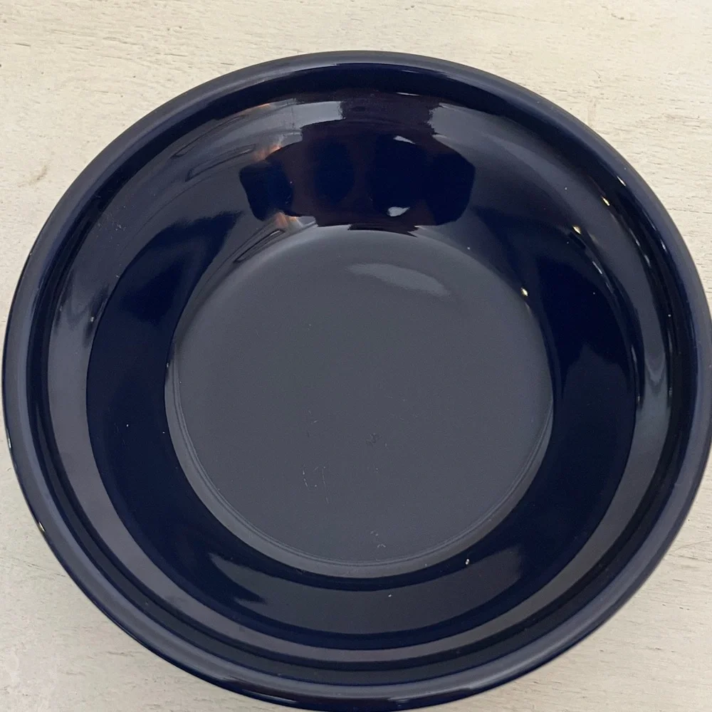 Vintage Fiesta cobalt Individual Deep Dish Pie Plate Vintage Retired Color 6”
